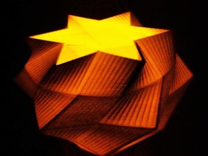 lowpoly 4000 art la lámpara polígono estrella florero 3d print model - Mito3D