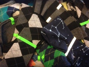 anpassbare Socke Knochen - Organisation 3dhubs bureau Kleidung customizer organisieren 3d print model - Mito3D