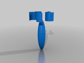 meine angepasste rocket rocket-pod Spiele 3d print model - Mito3D