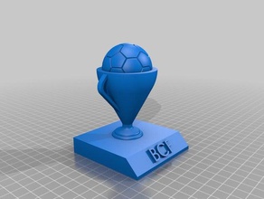 soccer trophy 3d printing 3d print model - Mito3D