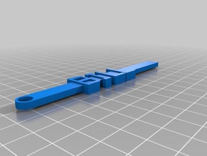 bill keytag organização personalizado 3d print model - Mito3D