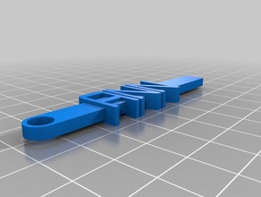 ann keytag organization customized 3d print model - Mito3D