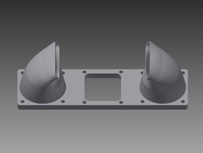 universal 40mm kraken fan duct 3d printer parts e3d hotend rostock max 3d print model - Mito3D
