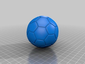 abgeschnittene Ikosaeder Sammlung 3d drucken base hexagon makerbotmars Mond pentagon Fußball Raum 3d print model - Mito3D