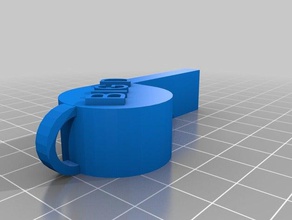 big whistle math customized 3d print model - Mito3D
