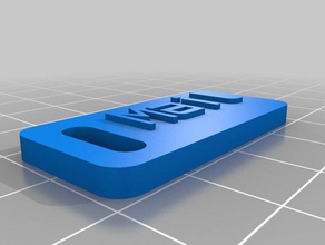 correo llavero organización personalizado 3d print model - Mito3D