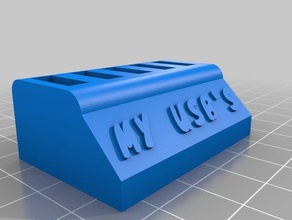 meine USB-Ports Halter - Organisation angepasst 3d print model - Mito3D