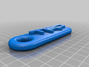 toyota trd keychain automotive 3d print model - Mito3D