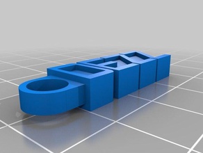 il mio messaggio personalizzato portachiavi dezz organizzazione 3d print model - Mito3D