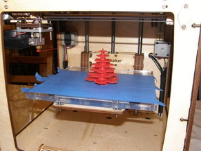 merry christmas professor koch math art openscad snowflake tree ultimaker 3d print model - Mito3D