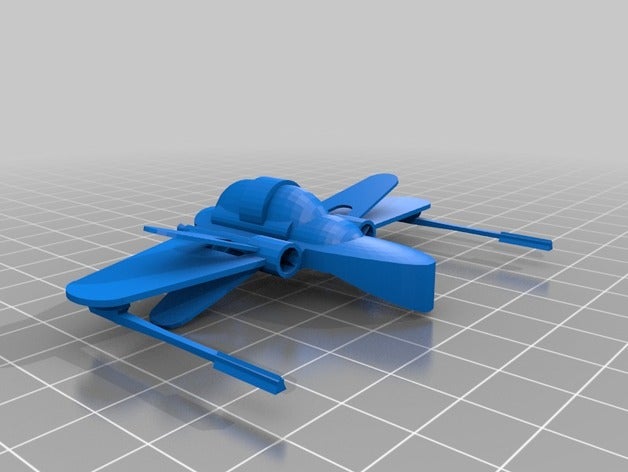 updated arc fighter scaled x-wing miniatures 3d printing 3D print model - Mito3D