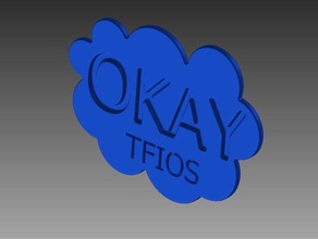 tfios cloud coins badges fighter nerd okay 3d print model - Mito3D