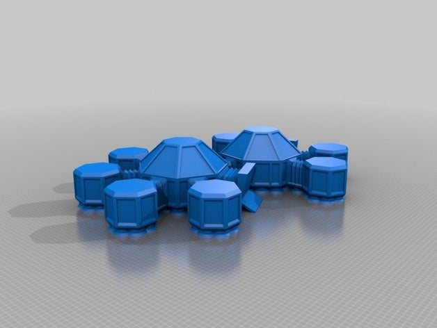 modular base em marte playsets makerbotmars 3D print model - Mito3D