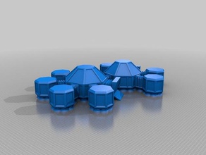 modulare mars-Basis Spielsets makerbotmars 3d print model - Mito3D