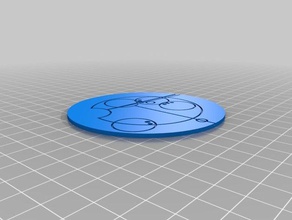 özel benim dairesel gallifreyan para edilmelidir paralar rozetler 3d print model - Mito3D