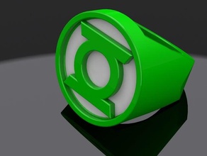 green lantern ring other comic books comics dc fave superhero Green 3d print model - Mito3D