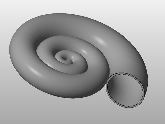 nautilus shell matemática arte 3D print model - Mito3D