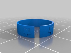 star ring rings openscad 3d print model - Mito3D