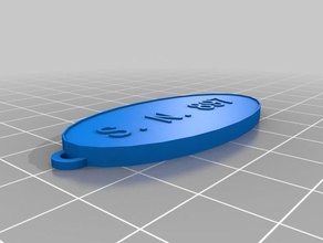 897 6mm keychains customized 3d print model - Mito3D