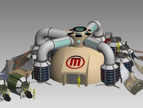 base de marte los edificios estructuras makerbotmars 3d print model - Mito3D
