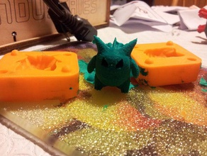 low poly gengar stampo le creature oogoo pokemon 3d print model - Mito3D