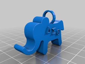 dst elephant charm jewelry 3d print model - Mito3D