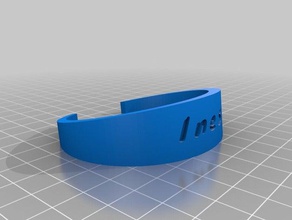 ines de la pulsera las pulseras personalizado 3d print model - Mito3D