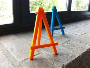 mini caballete easel prints one piece other holder iphone stand photo photostand 3d print model - Mito3D