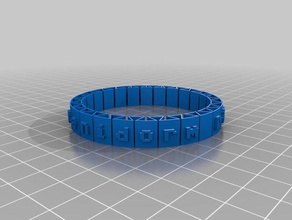 dz cocktail les bracelets personnalisé 3d print model - Mito3D