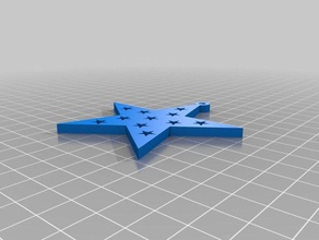my customized fancy 5 point star math art 3d print model - Mito3D