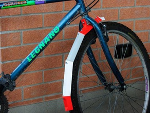 abrir el guardabarros de la rueda deporte al aire libre bicicleta montaña 3d print model - Mito3D