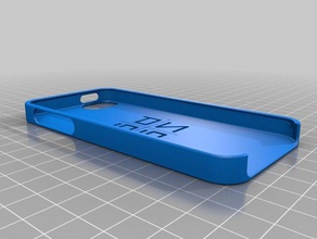 bazas designed logo iphone case mobile 5 pla 3d print model - Mito3D