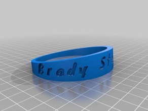 mon bracelet personnalisé bracelets 3d print model - Mito3D