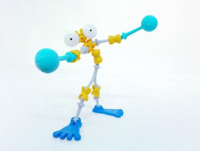 ogo de bola construção brinquedos articulação esfera bild clube coxinha galinha ogosport 3d print model - Mito3D