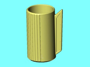 ribbed vase 2 decor 3d print model - Mito3D