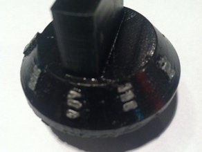tappan oven temperature knob replacement parts 3d print model - Mito3D
