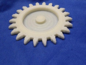 3rdgear bullseye 3 inch gear interactive art cog gears sixdollaftlong sprocket 3d print model - Mito3D