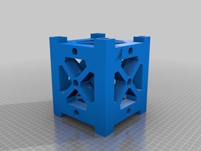 cubesat 3d printing nasa satellite skeleton space 3d print model - Mito3D