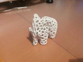 vorophant animais elefante de voronoi 3d print model - Mito3D