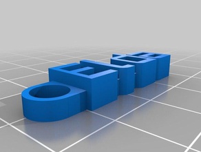 2 elda Anahtarlık organizasyon özelleştirilmiş 3d print model - Mito3D