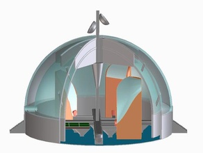 marte cupola di ingegneria makerbotmars 3d print model - Mito3D