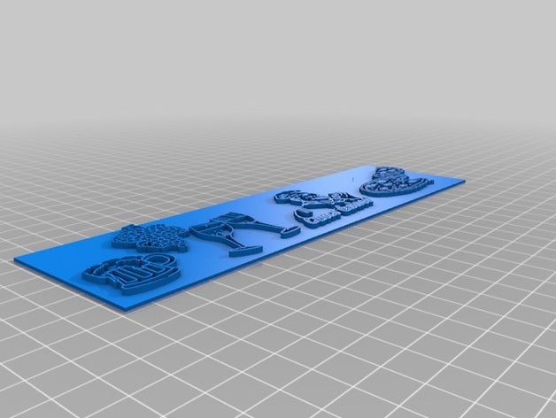 logotipo de cocina vegetariana 3d impresión 3D print model - Mito3D