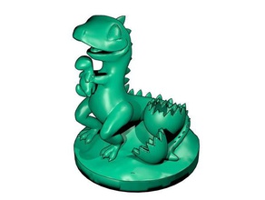 carino cucciolo di drago sculture uova jared renfro jradcoolness 3d print model - Mito3D
