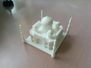 taj mahal Gebäude Strukturen Architektur Indien Miniatur 3d print model - Mito3D