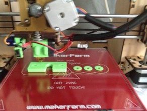 makerfarm mountingplate e3d v6 printer parts mounting plate 3d print model - Mito3D