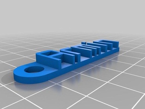 arminmy customized message Schlüsselanhänger Organisation 3d print model - Mito3D