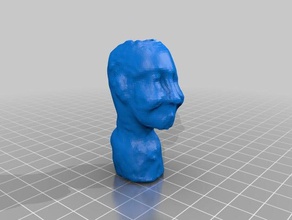 head trial people makerbotdigitizer scan 3d print model - Mito3D