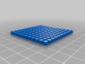 my customized square array cylinders other 3d print model - Mito3D