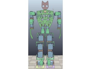 hadron humanoid biped robot kit robotics bipedo bpedo humanoide 3d print model - Mito3D