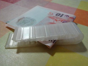money clip organization holder 3d print model - Mito3D